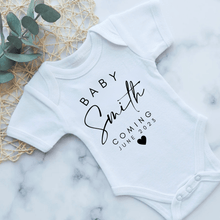 Load image into Gallery viewer, Baby Coming Soon Pregnancy Announcement Onesie