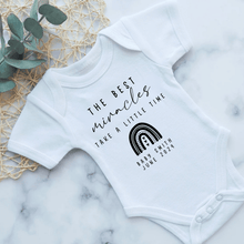 Load image into Gallery viewer, The Best Miracles Take Time Pregnancy Announcement Onesie