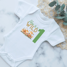 Load image into Gallery viewer, Wild One Birthday Onesie - Green