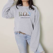 Load image into Gallery viewer, Minimalistic Boy Mama Crew Neck