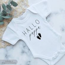 Load image into Gallery viewer, Hello Daddy Pregnancy Announcement Onesie