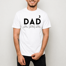 Load image into Gallery viewer, Milestone Personalised T-Shirt | Father's Day
