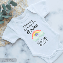 Load image into Gallery viewer, Rainbow Baby Pregnancy Announcement Onesie