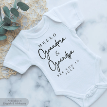 Load image into Gallery viewer, Hello Pregnancy Announcement Onesie