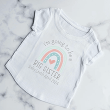Load image into Gallery viewer, Rainbow Big Sister Kids Shirt