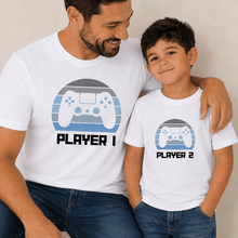 Load image into Gallery viewer, Blue Player 1 & 2 Matching Set | Father's Day
