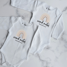 Load image into Gallery viewer, Womb Mates Twin Onesie Set