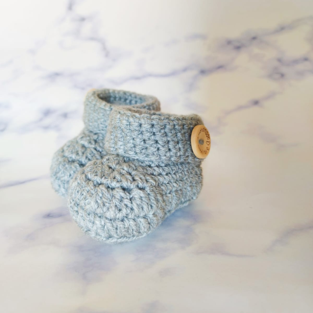 Silver baby hot sale booties