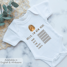 Load image into Gallery viewer, Hedgehog Birth Announcement Onesie