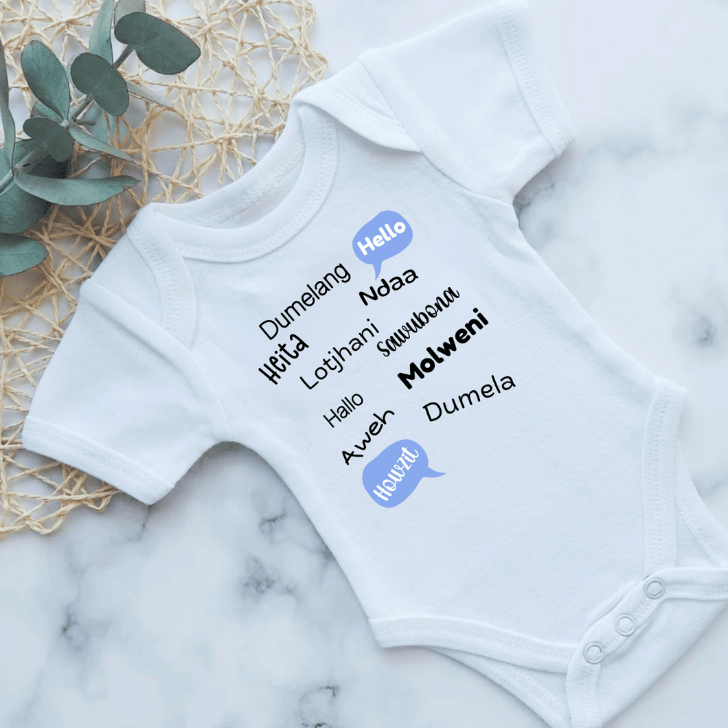 South African Greetings Onesie
