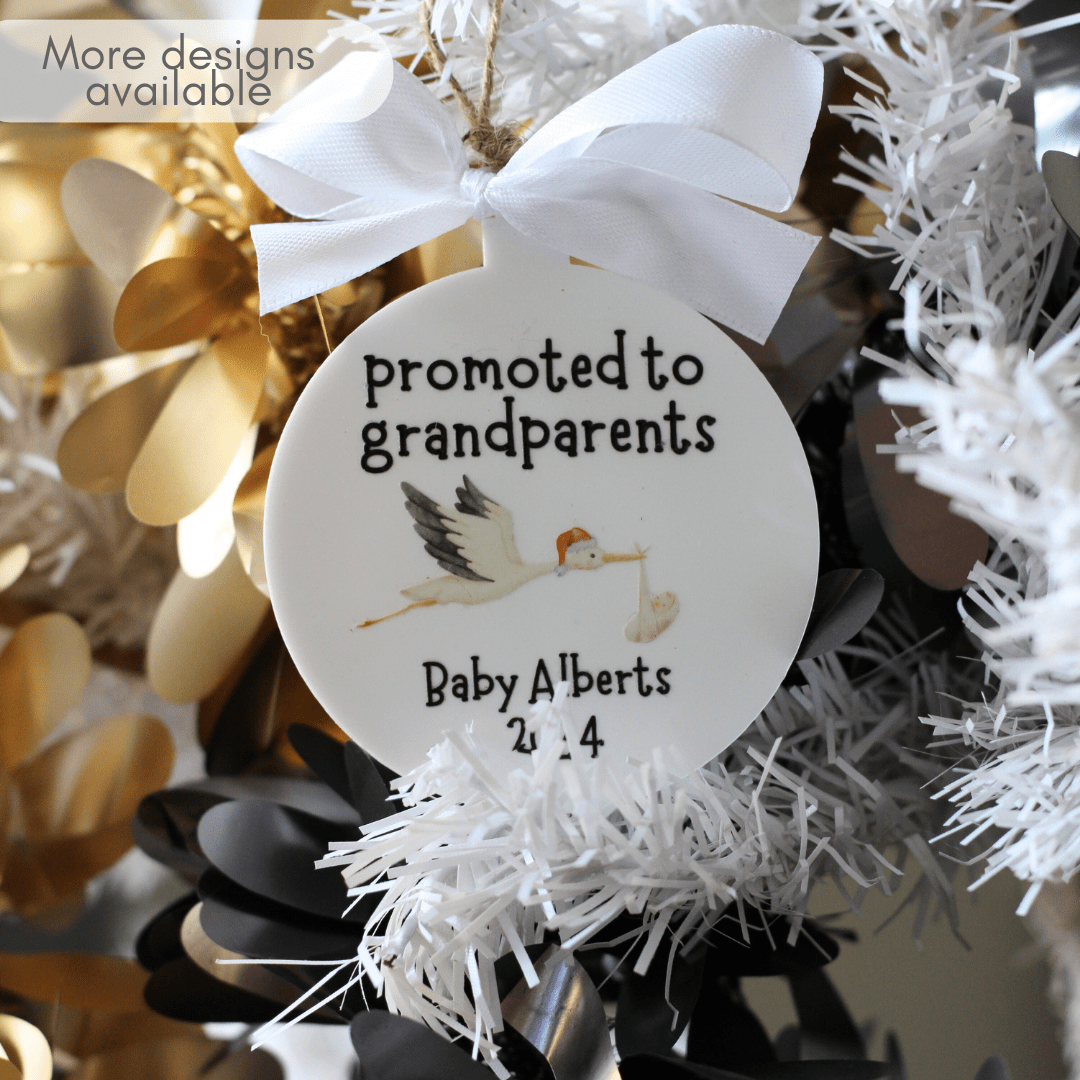 Acrylic Pregnancy Announcement Ornament