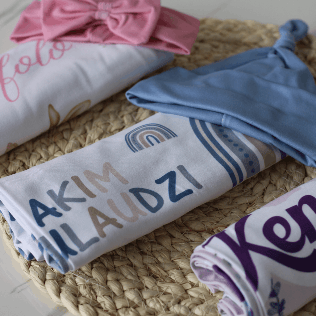 Personalised Swaddle Set