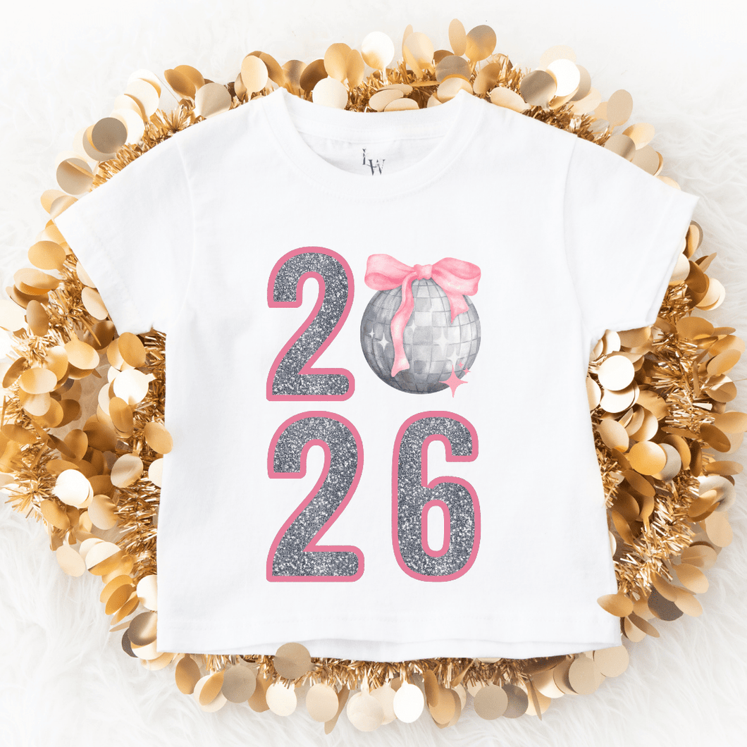 Glitter 2026 New Year Kids Shirt