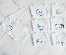 Load image into Gallery viewer, Ocean Monthly Milestone Onesie Set
