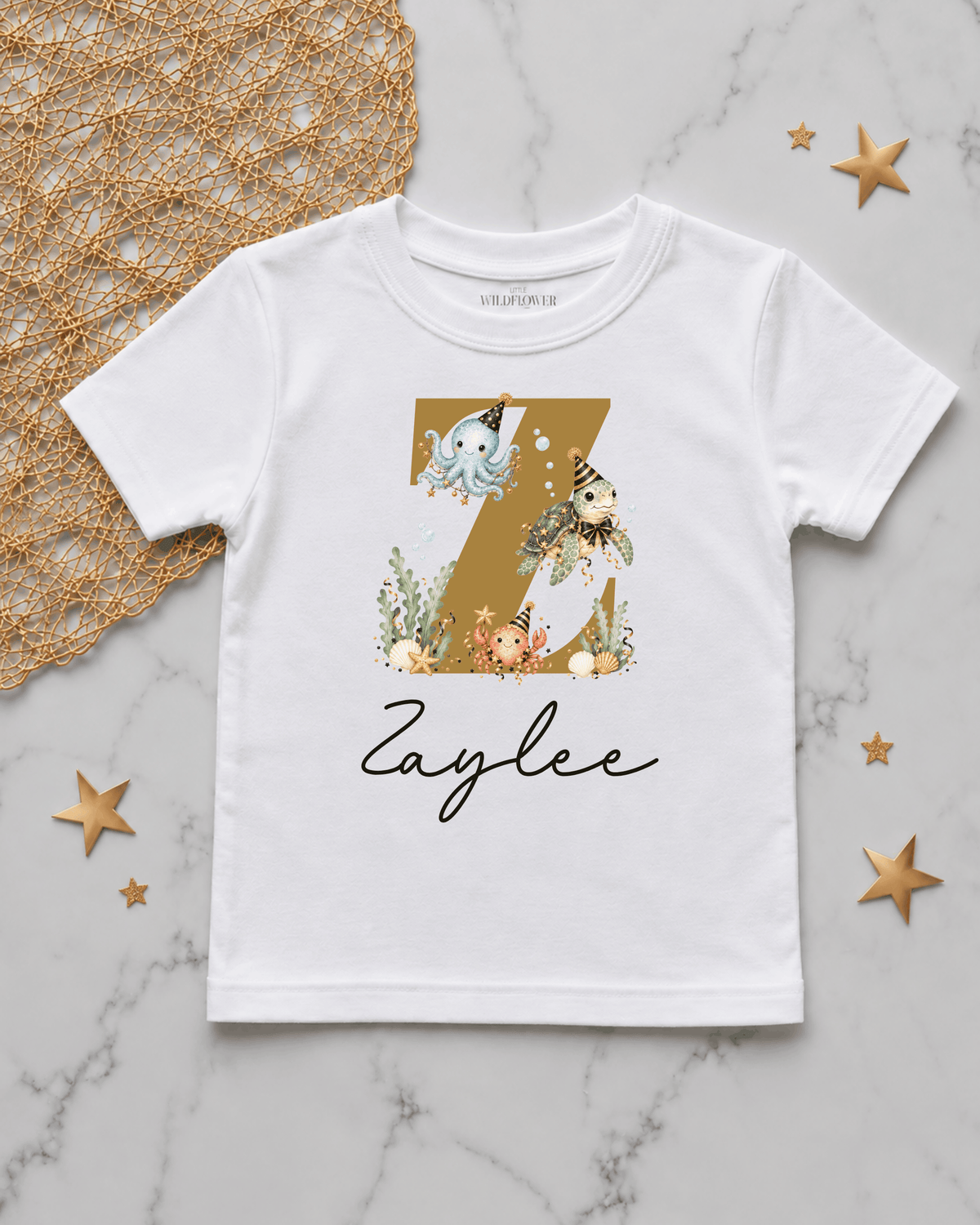 Personalised Ocean Kids T-Shirt | New Year