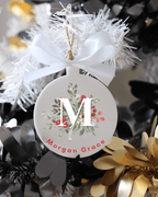Leafy Acrylic Christmas Ornament