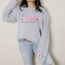 Load image into Gallery viewer, This Grandma Wears Her Heart On Her Sleeve Crew Neck | Mother&#39;s Day
