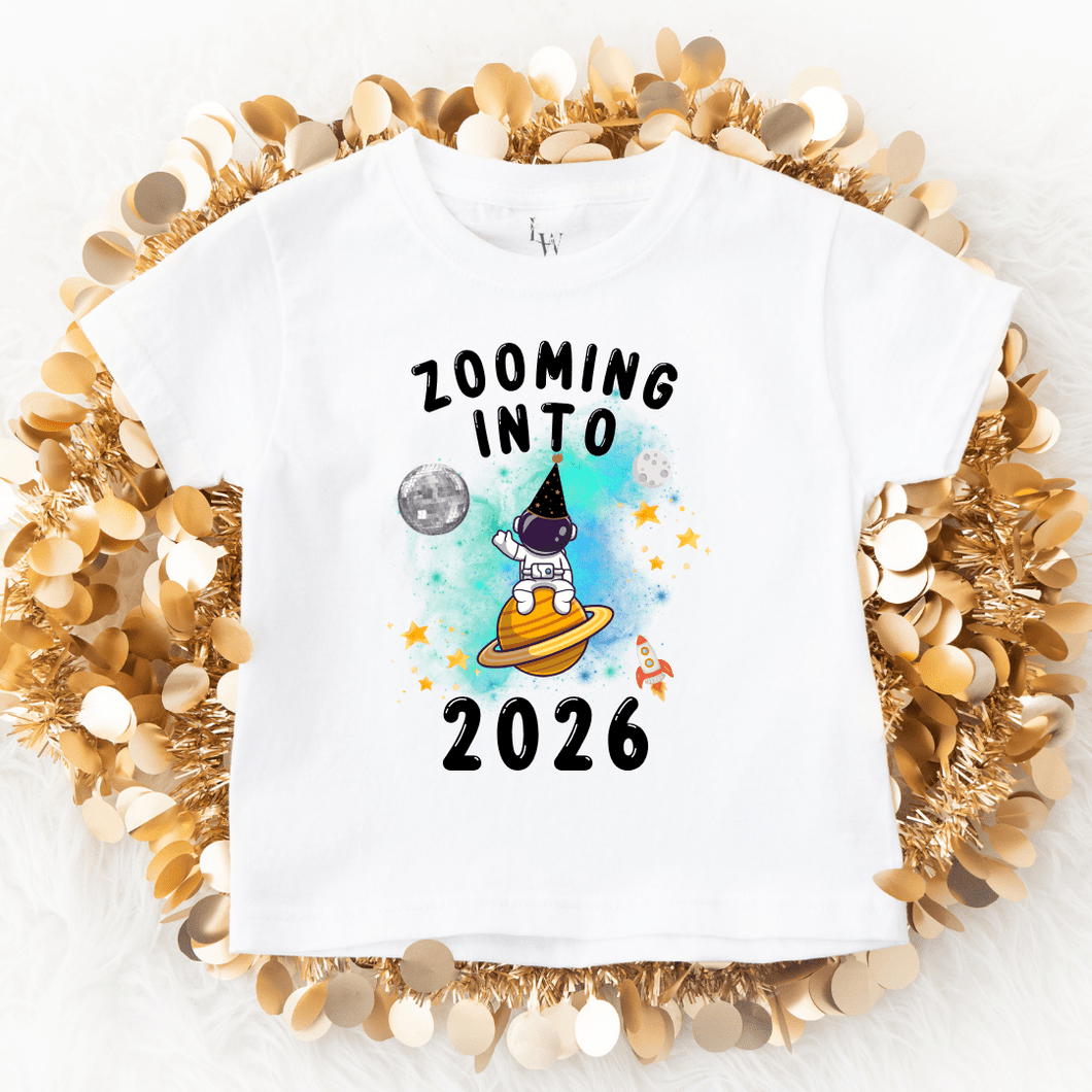 Zooming Into 2026 New Year Kids Shirt