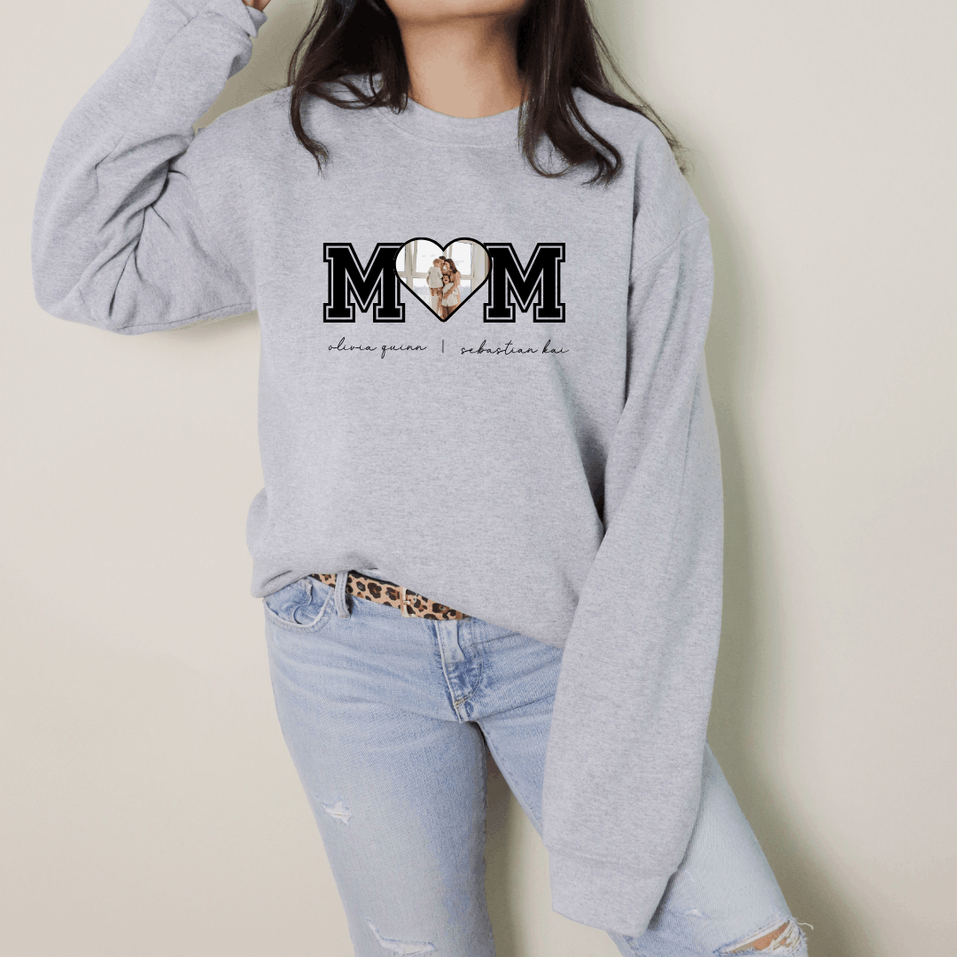 Heart Mom Crew Neck