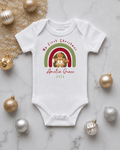 Personalised Gingerbread Rainbow First Christmas Onesie | Christmas
