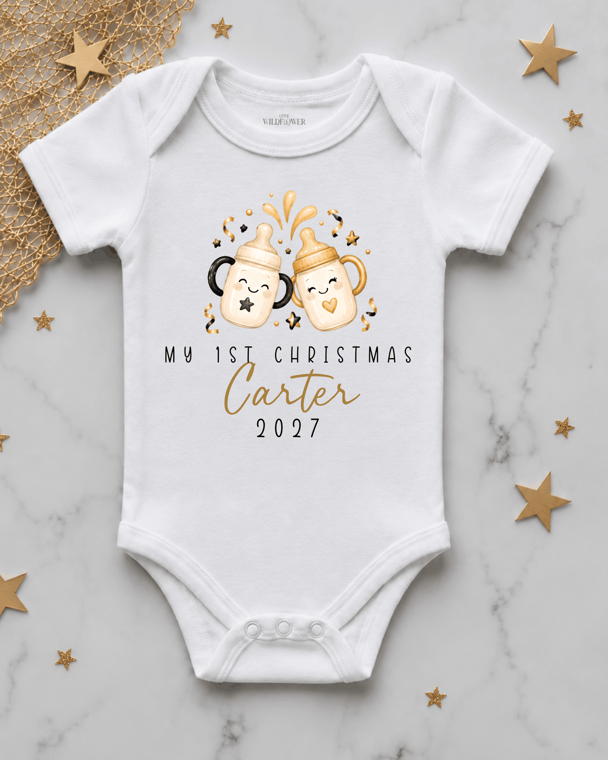 Personalised Cheers First New Year Onesie | New Year