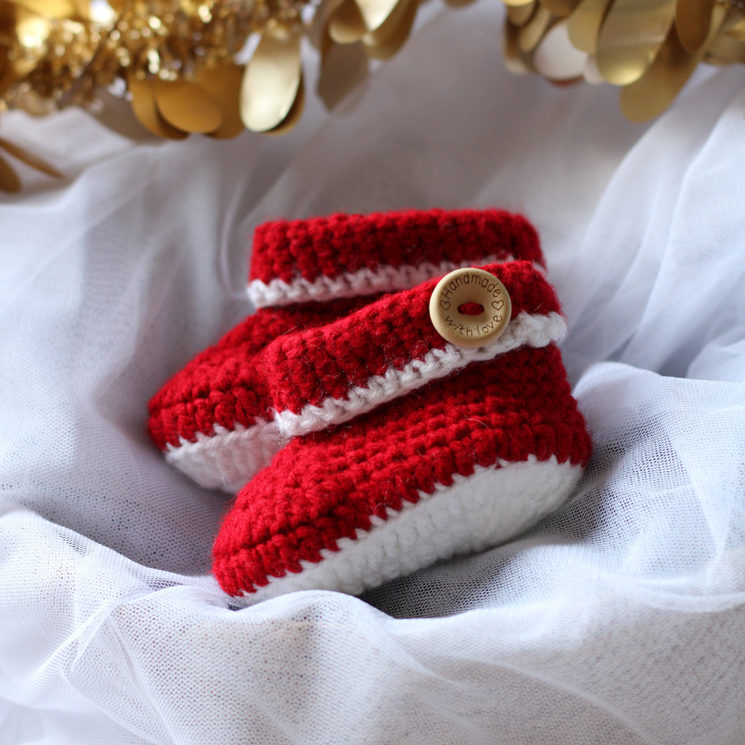 Crochet Christmas Booties
