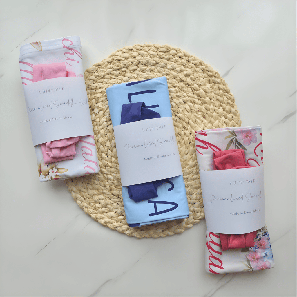 Personalised Swaddle Set
