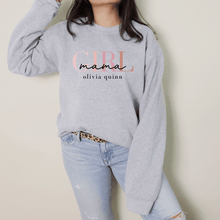 Load image into Gallery viewer, Minimalistic Girl Mama Crew Neck
