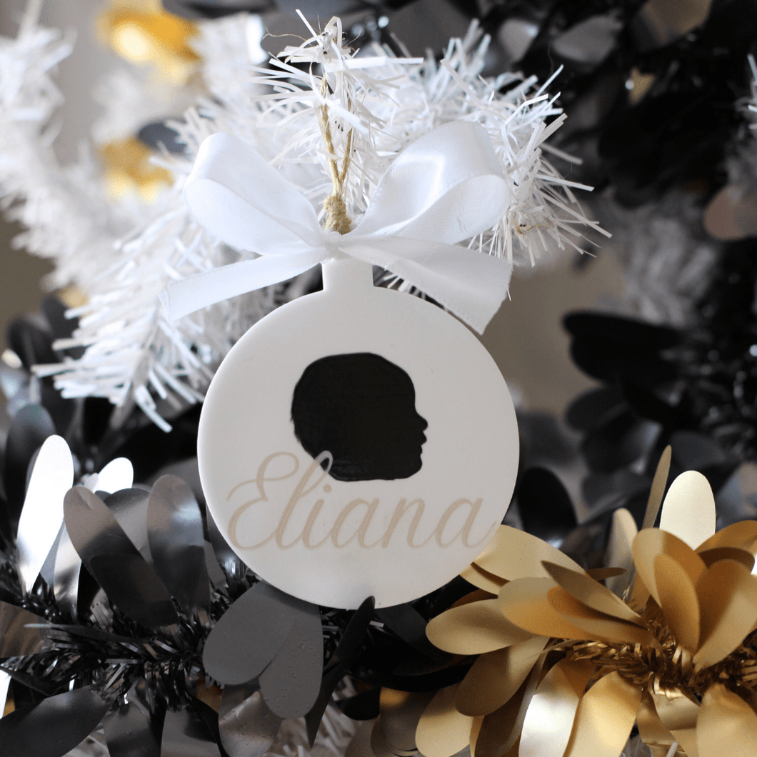 Baby Silhouette Acrylic Ornament