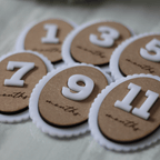 Scalloped Wooden Milestone Discs