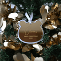 Personalised Gold Mirror First Christmas Ornament | Christmas