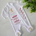 Personalised Winter Babygrows