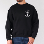 Personalised Handprint Dad Crew Neck