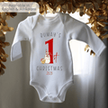 Milk & Cookies First Christmas Onesie