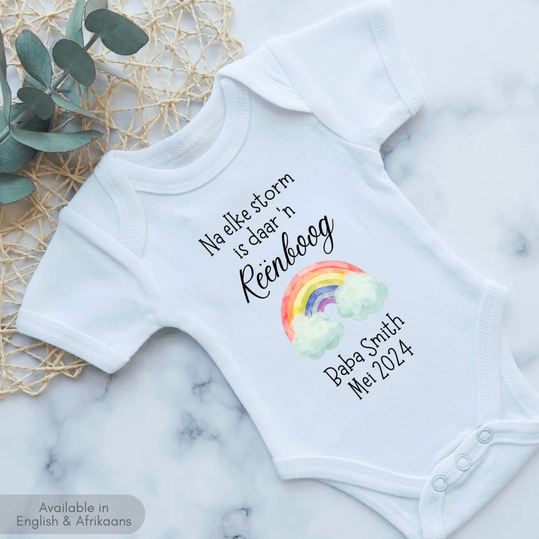 Rainbow Baby Pregnancy Announcement Onesie