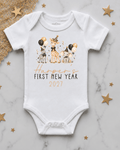 Personalised Safari First New Year Onesie | New Year