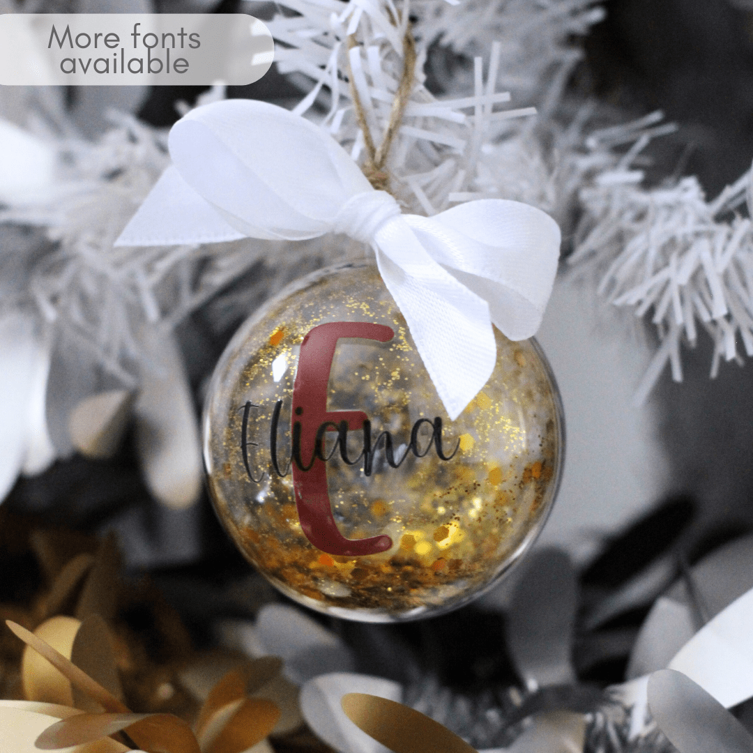 Initial Christmas Bauble