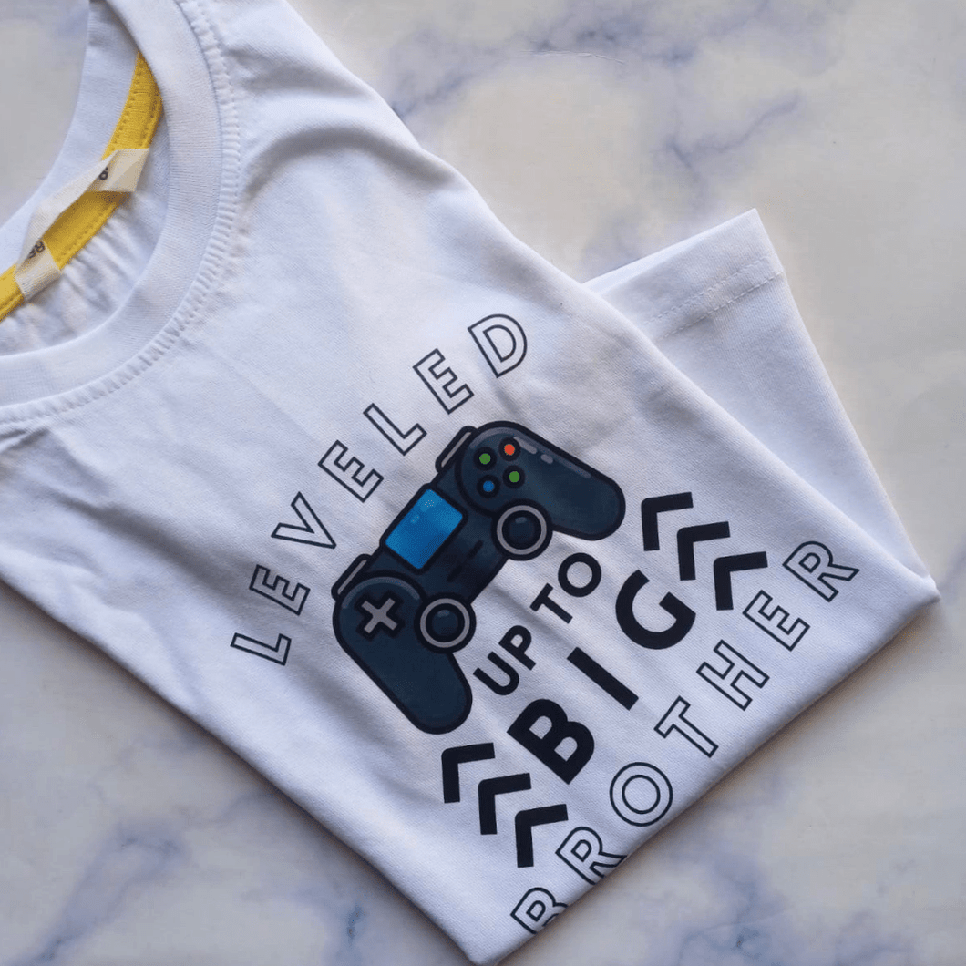 Leveled Up To Big Brother T-Shirt | Ready To Ship