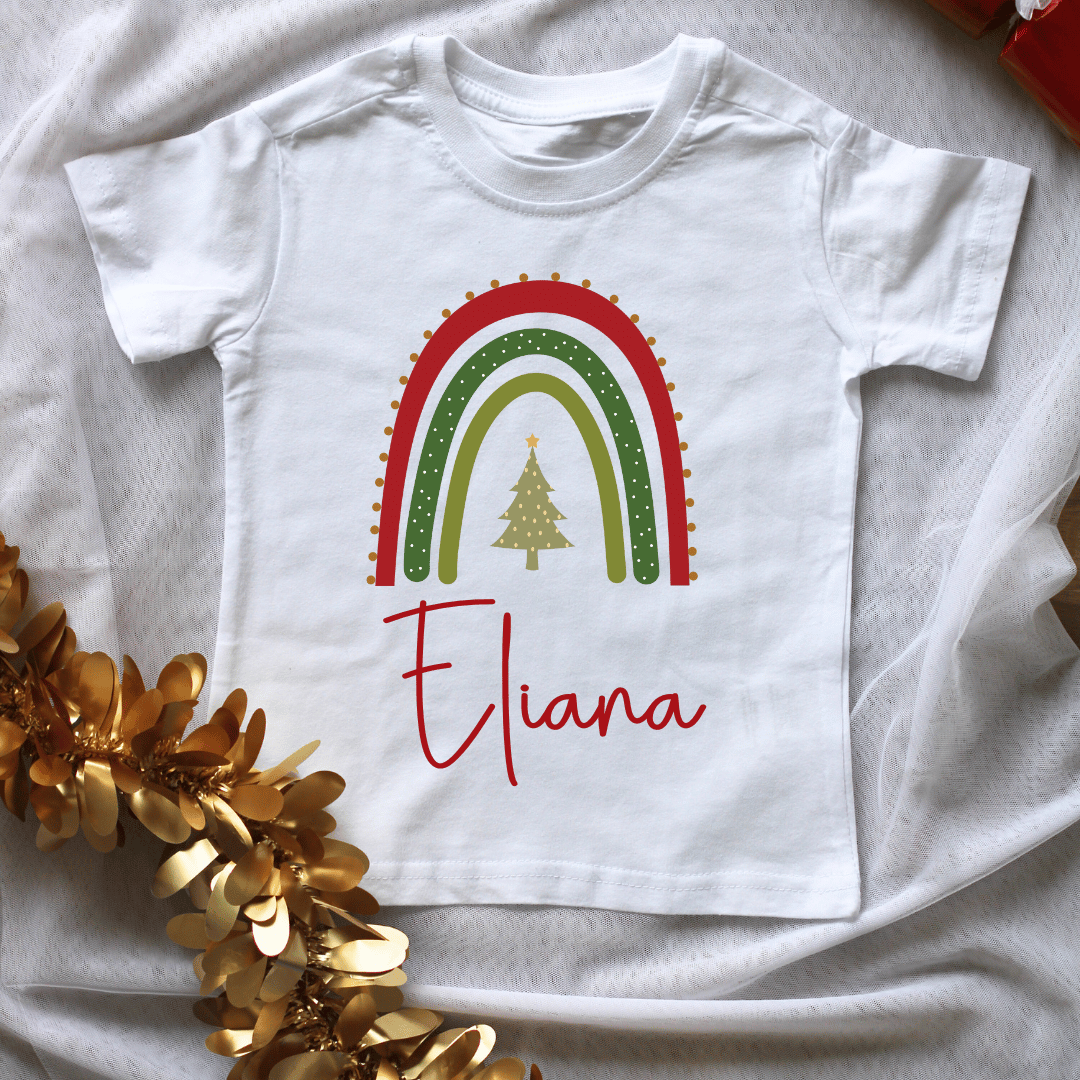 Christmas Rainbow Christmas Kids Shirt