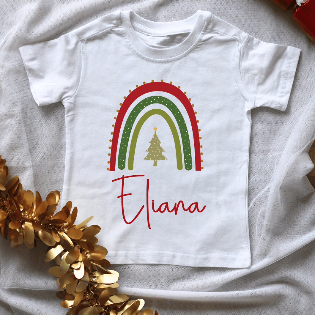 Christmas Rainbow Christmas Kids Shirt