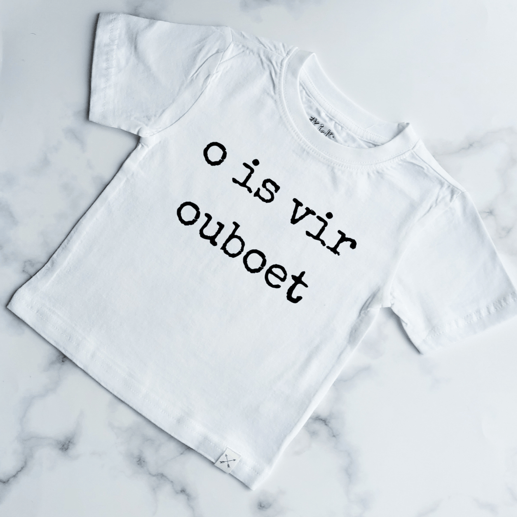 O is vir Ouboet Kids Shirt