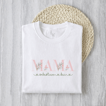 Load image into Gallery viewer, Minimalistic Floral Mama T-Shirt

