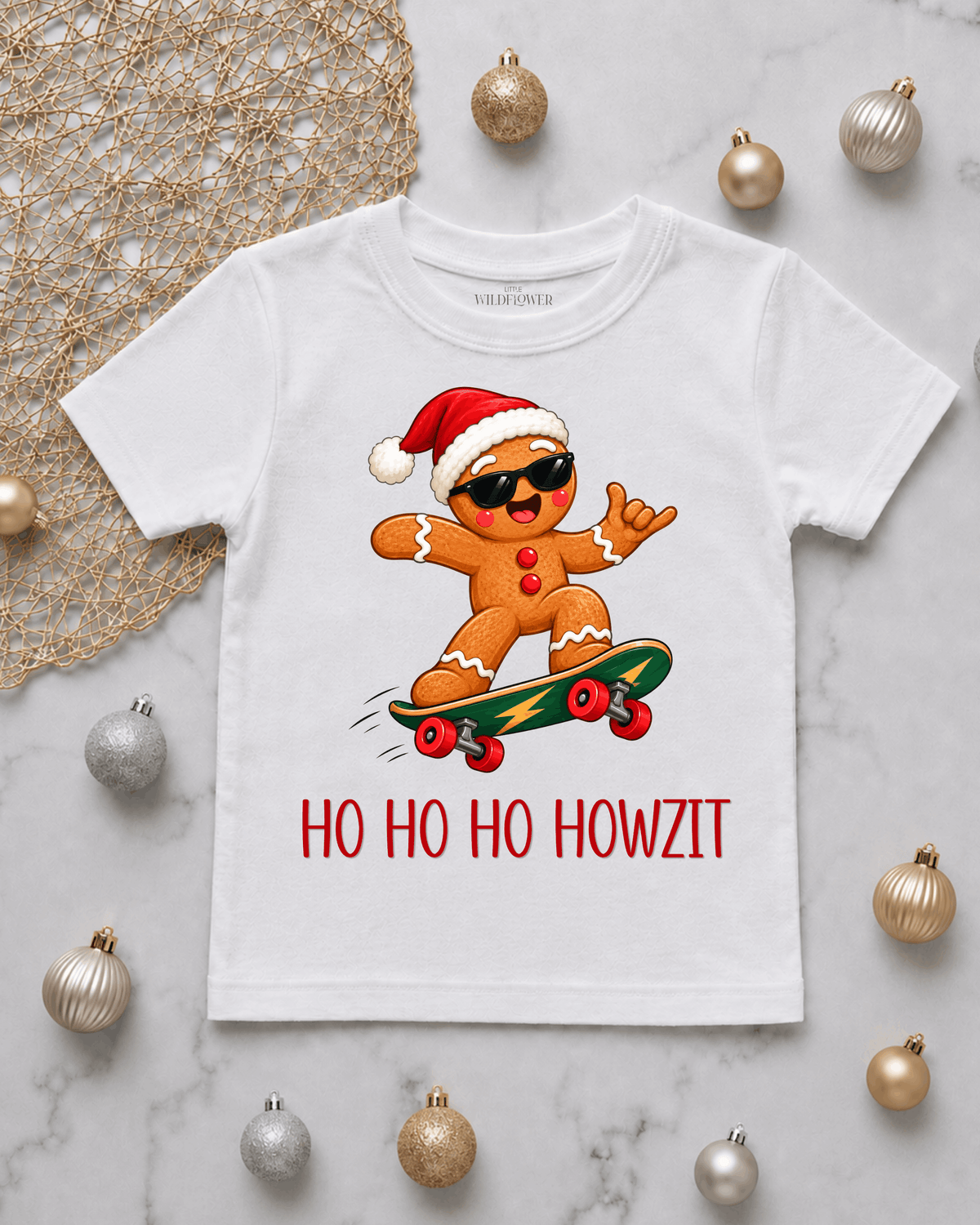 Gingerbread Howzit Kids T-Shirt | Christmas