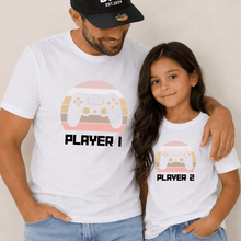 Load image into Gallery viewer, Pink Player 1 &amp; 2 Matching Set  | Father's Day
