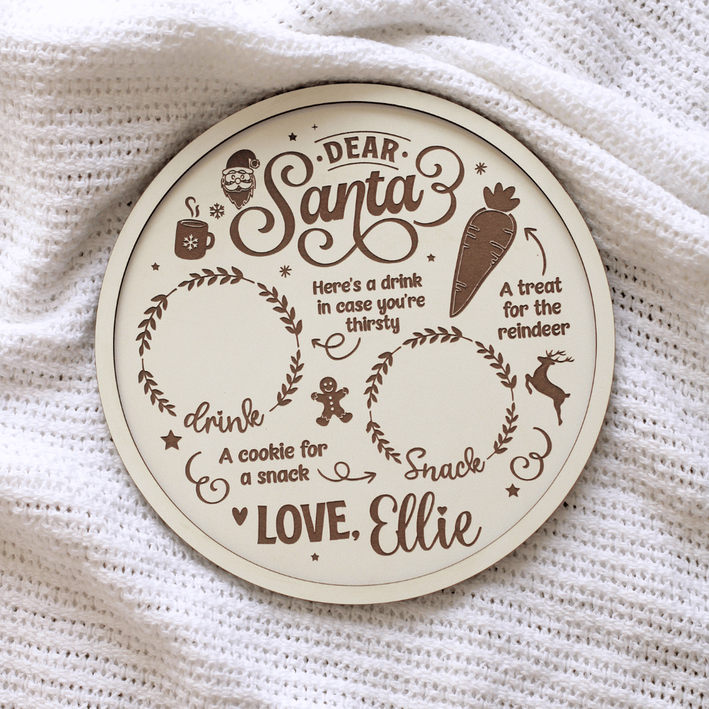 Personalised Santa Snack Tray