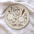 Personalised Santa Snack Tray