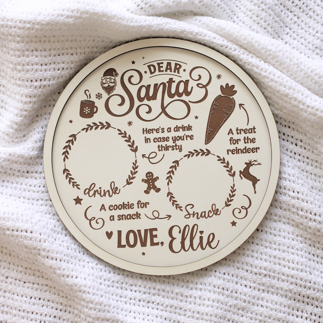 Personalised Santa Snack Tray