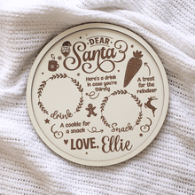 Load image into Gallery viewer, Personalised Santa Snack Tray

