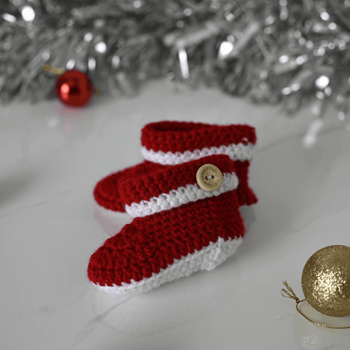 Crochet Christmas Booties