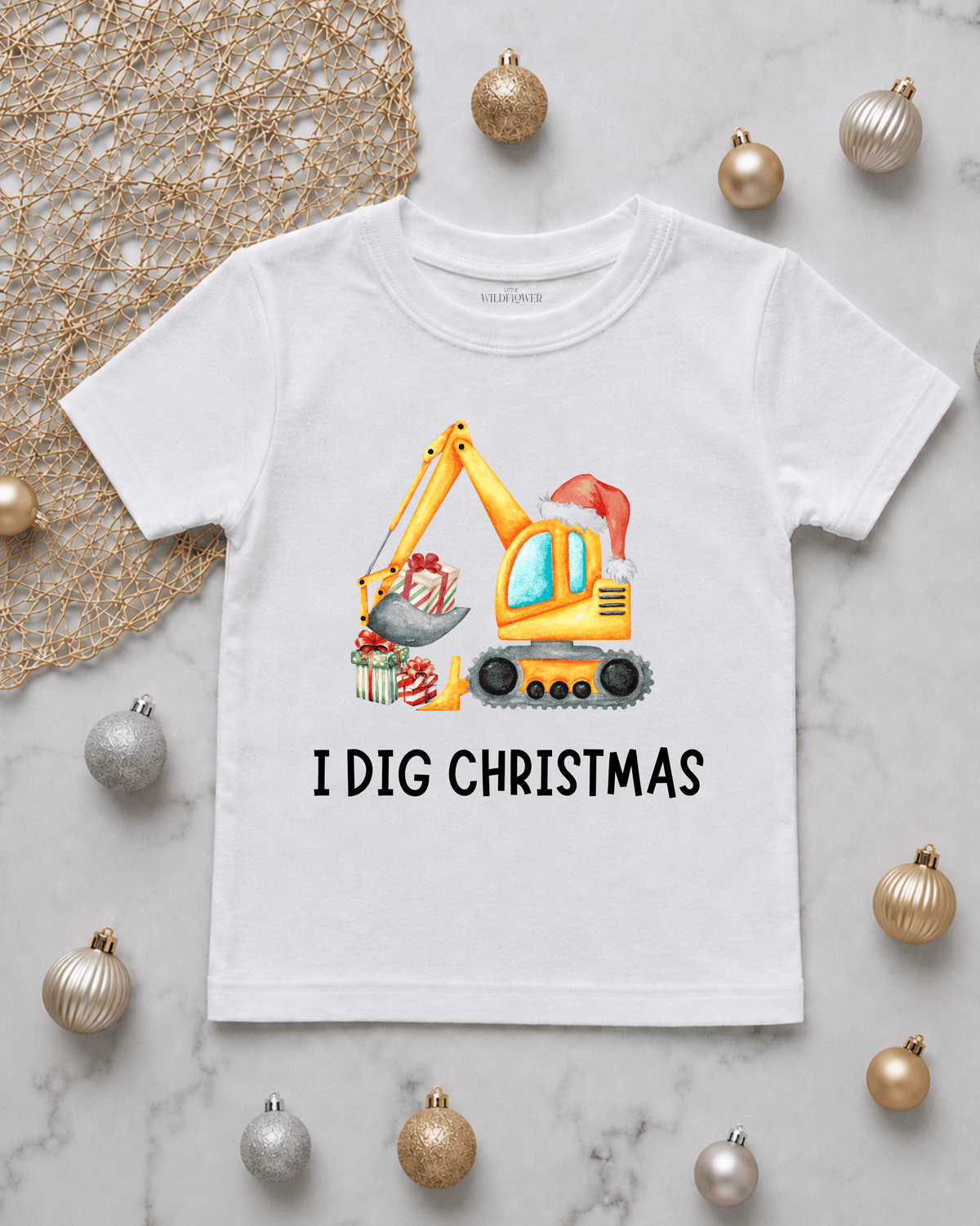 I Dig Christmas Kids T-Shirt | Christmas